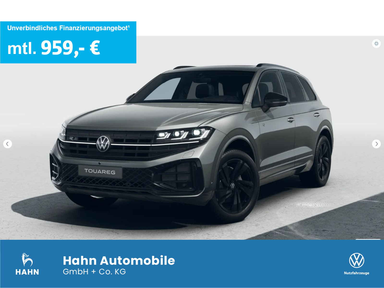 Touareg R-Line 3,0 l V6 TDI SCR 4MOTION 286 PS 8-Gang-Automatik inkl. Winterräder