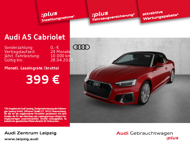 Audi A5 Cabriolet 40 TFSI qu S line Laserlicht