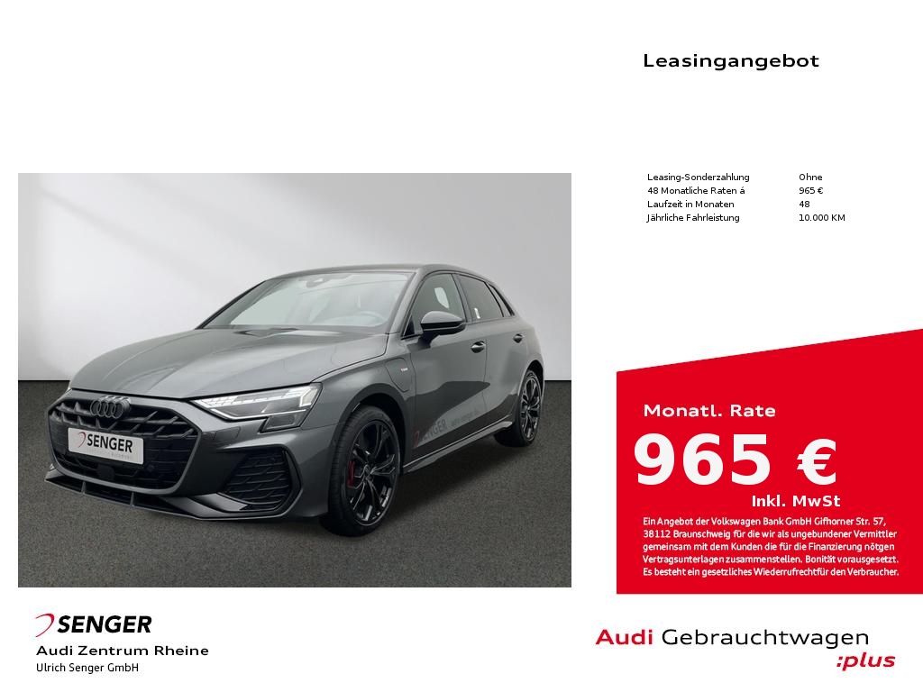 A3 Sportback S line 45 TFSI e Komfortpaket plus