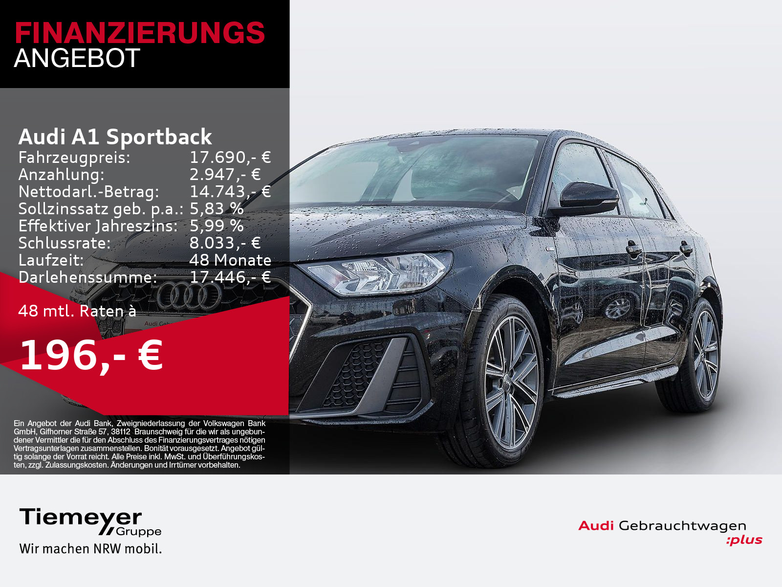 A1 Sportback 25 TFSI S LINE LM17 SPORTSITZE ACC SOUNDSYS