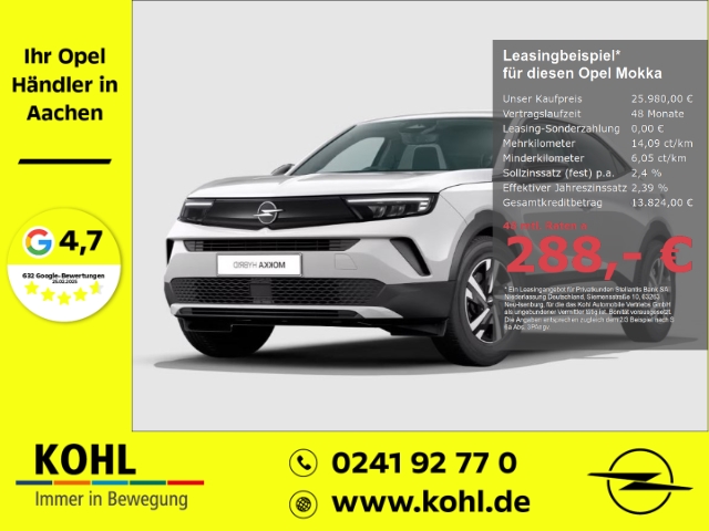 Opel Mokka 1.2 Edition Mild-Hybrid 48V EU6e