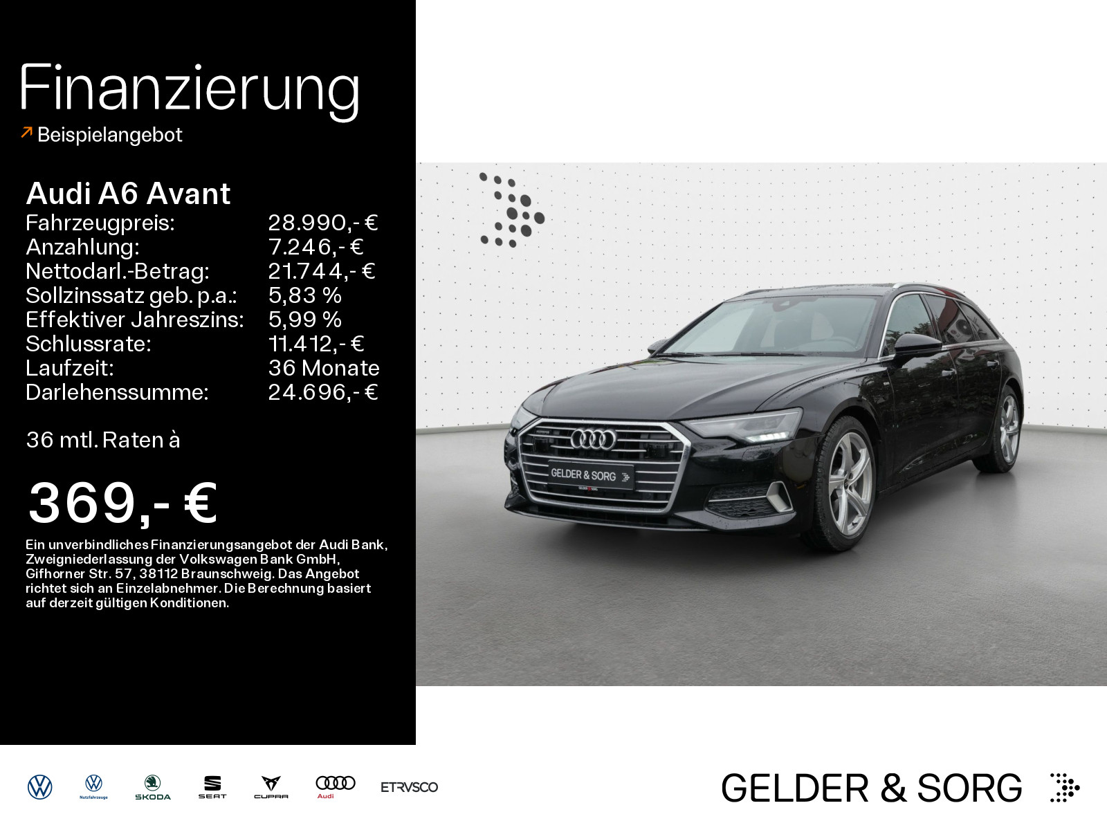 Audi A6 Avant 40 TDI qu S line