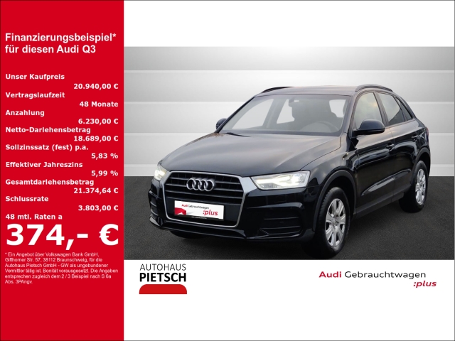 Q3 1.4 TFSI Xenon Navi Keyless AD Bi-Xenon El. Heckklappe 2-Zonen-Klimaautom Kom-paket