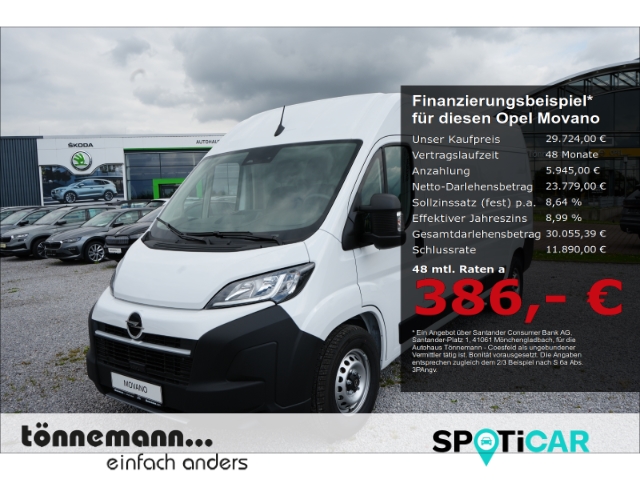 Movano C CARGO FACELIFT L3H2 BLUEHDI+ANHÄNGERKUPPLUNG+RÜCKFAHRKAMERA+SCHIEBETÜR+DOPPELSITZ