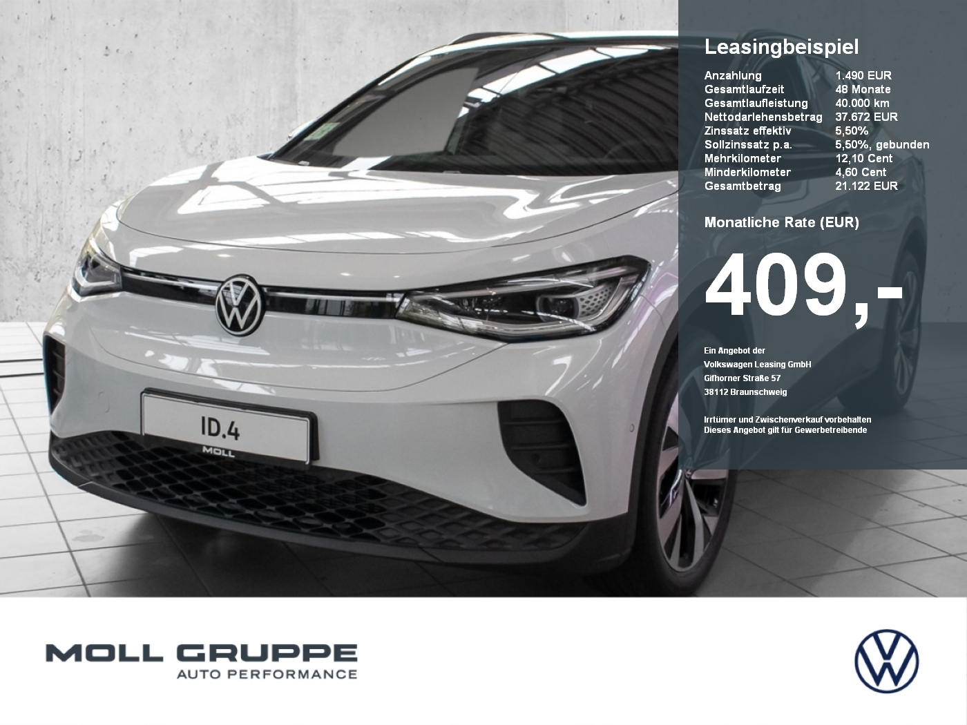 ID.4 Pro GOAL 77 kWh 1-Gang-Automatik NAVI LM