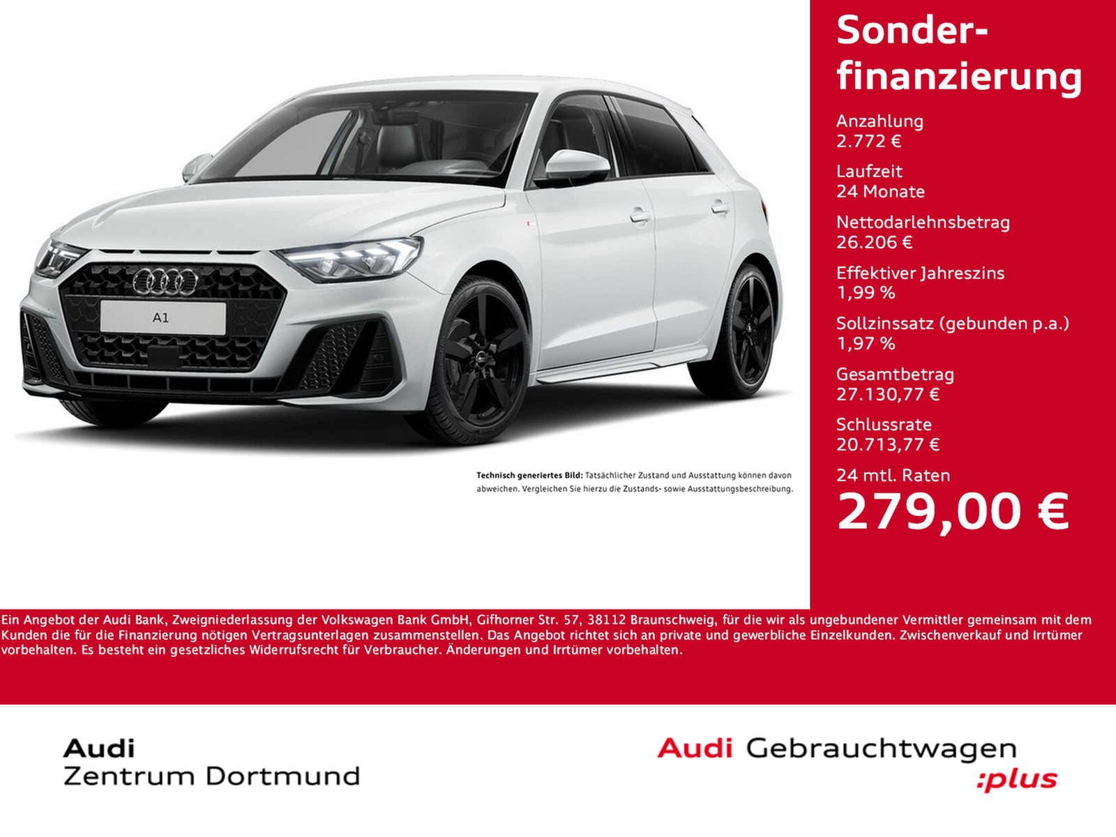 A1 Sportback 25 S LINE BLACKPAK ACC LM17 NAVI+