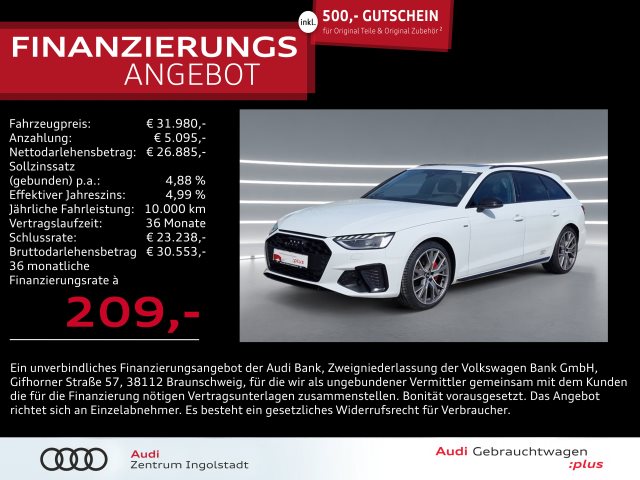 A4 Avant S line 40 TFSI LED ACC NAVI virt-cockp+