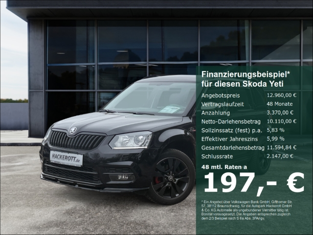 Skoda Yeti 1.4 TSI Monte Carlo Klimaa Sportlenkrad