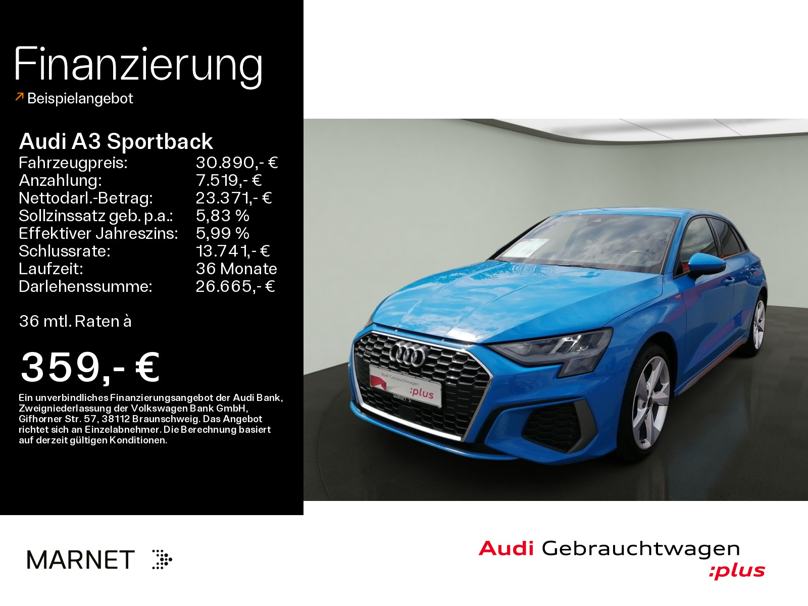 A3 Sportback 40 TDI quattro S line*Navi*Alu*PDC*Kamera*Audi Connect*Start/Stop*Sitzheizung