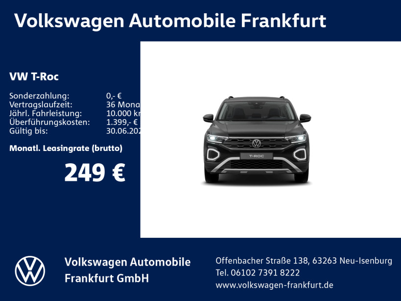 T-Roc Life 1.0 l TSI OPF 85 kW (116 PS) 6-Gang