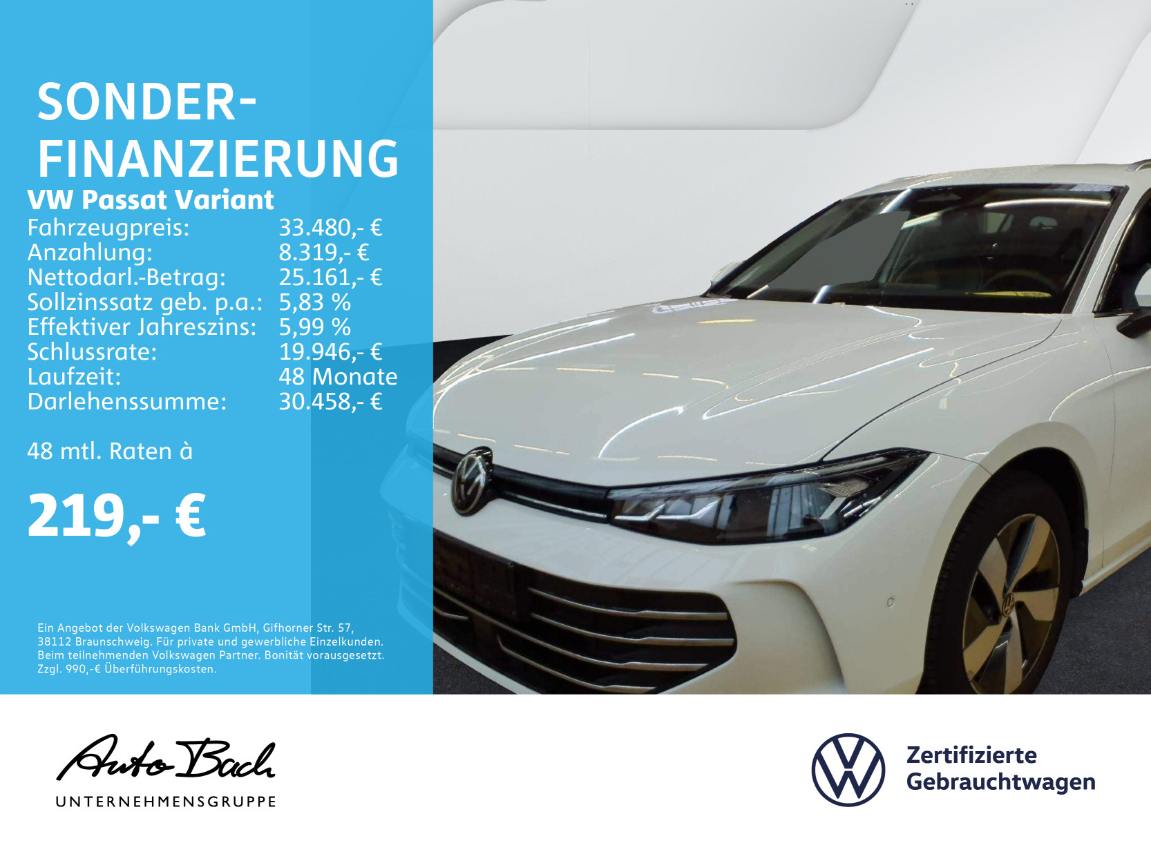 Passat Variant 1.5 eTSI "Business" DSG Navi LED Digital Cockpit ACC EPH DAB AHK