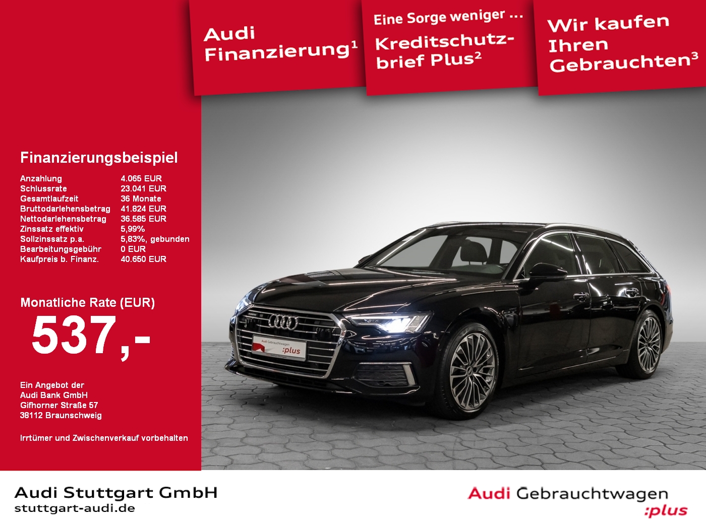 Audi A6 Avant design 50 TFSI e quattro