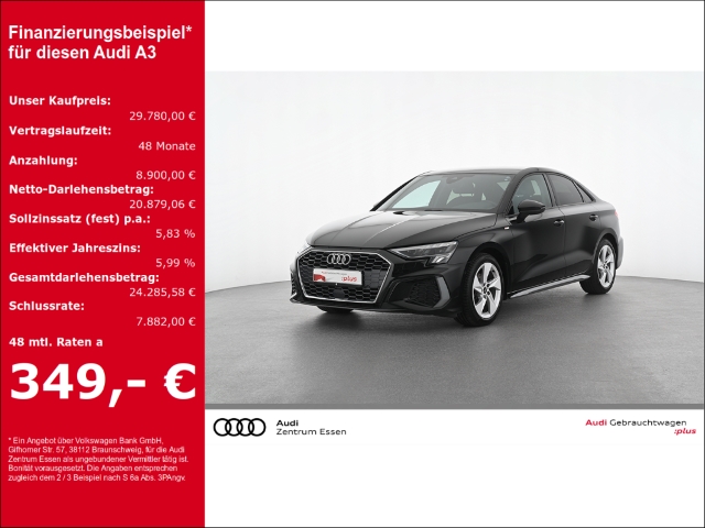 A3 Limousine S line 35 TDI LED RÜFA NAV PLUS SHZ PDC FSE