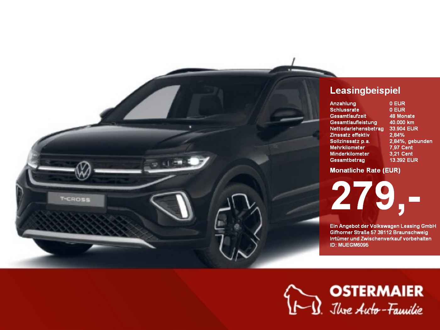 T-Cross R-Line 1.5TSI 150PS DSG IQ.LIGHT,AHK,KAMERA,ACC,KEYLESS