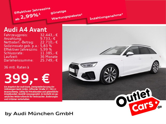 Audi A4 Avant 40 TDI S line Massage