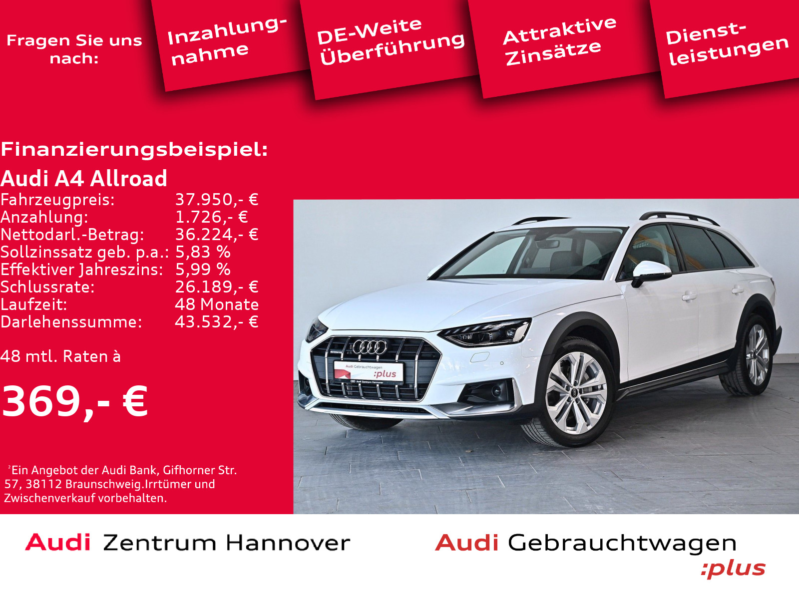 A4 allroad quattro 40 TDI AHK virtual LED Kamera Navi