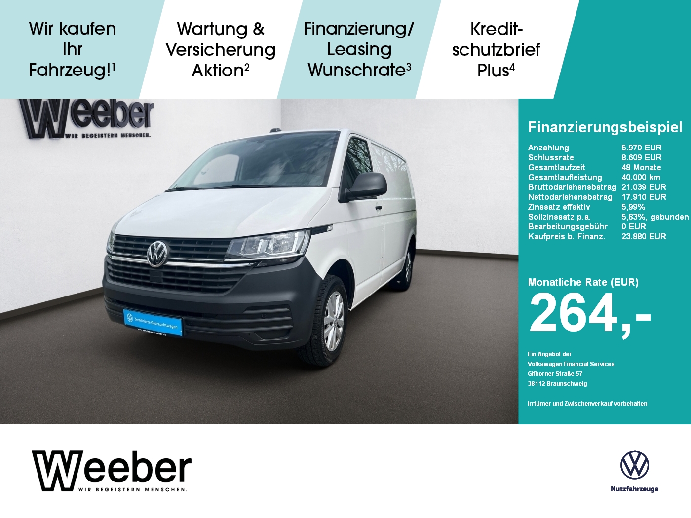 T6.1 Transporter Kasten EcoProfi PDC*LM*KLIMA