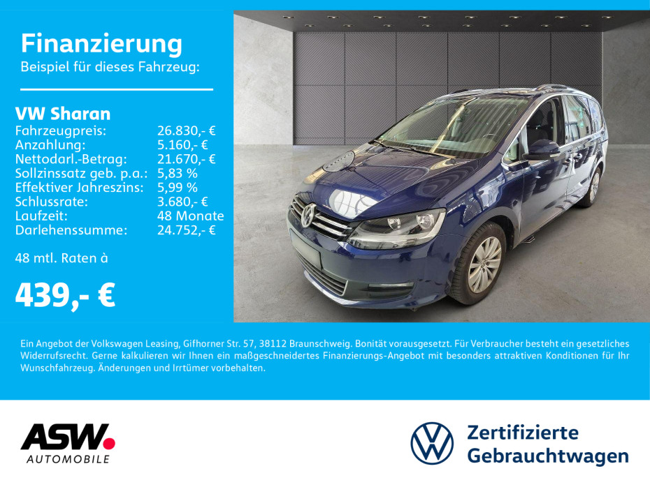 Sharan Comfortline 1.4 TSI DSG NAVI SHZ 7-Sitzer