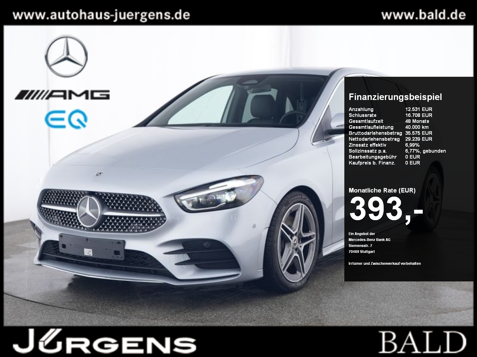 B 250 4M AMG-Sport/ILS/360/Distr/Winter/Mopf/18