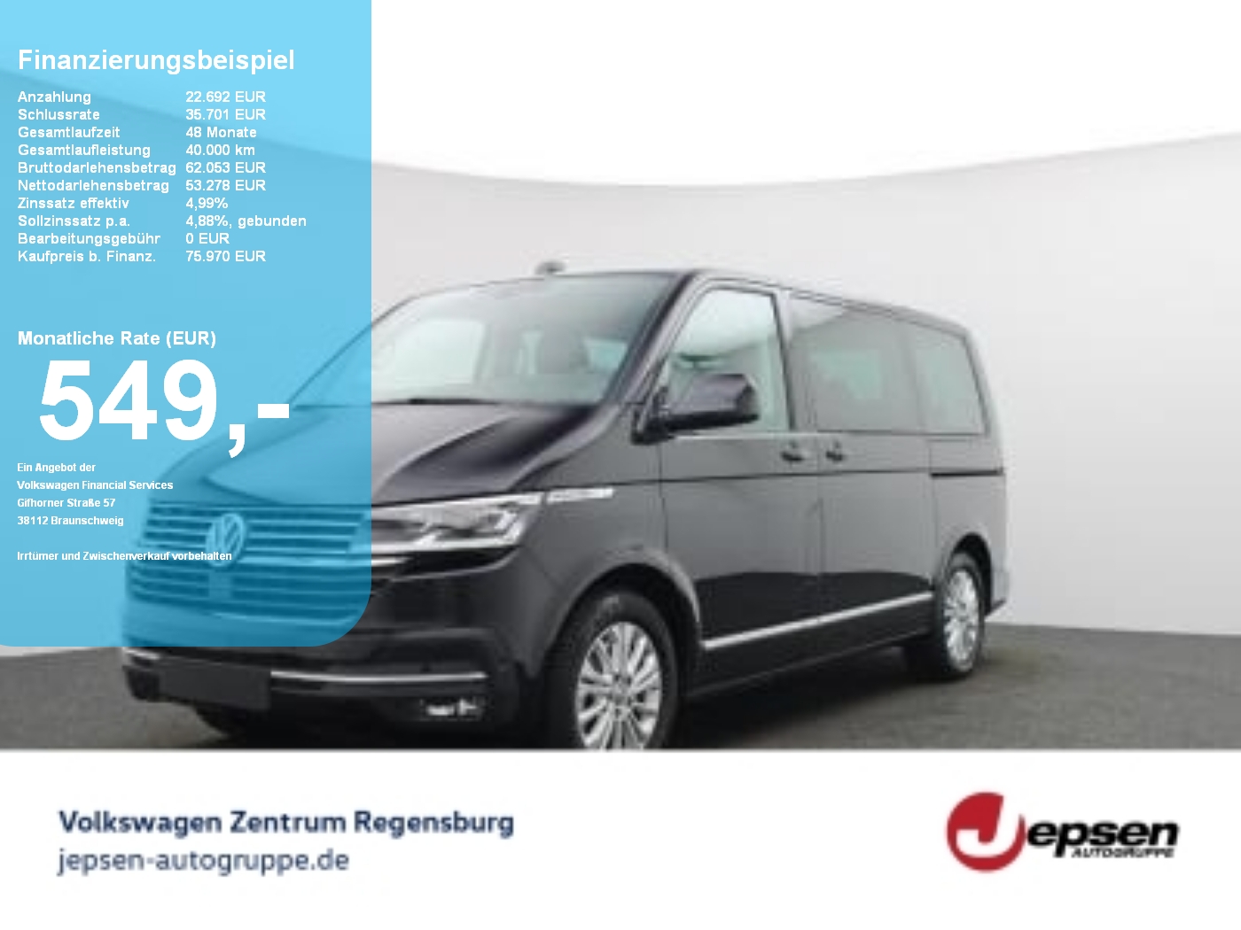 T6.1 Multivan Highline 4Motion AHK RK STHZ SHZ