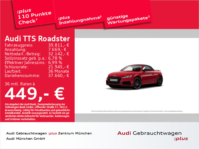 Audi TTS Roadster TFSI