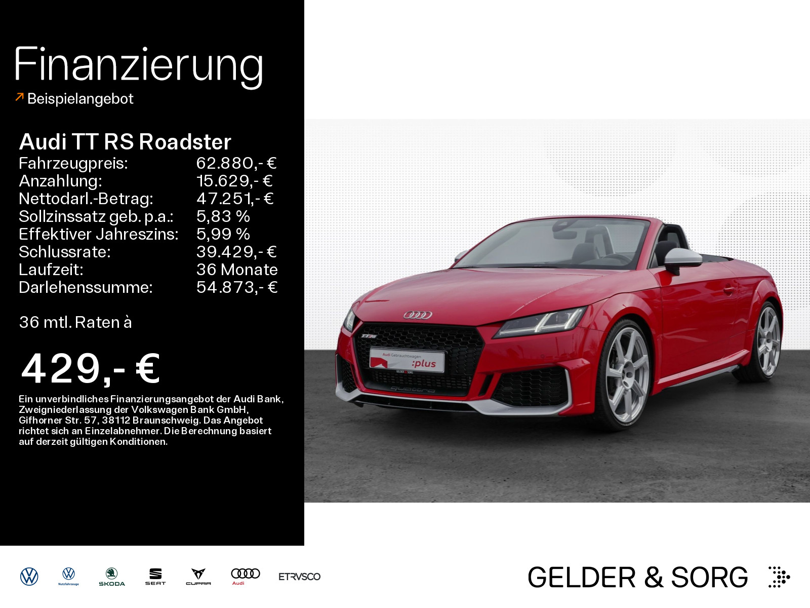 TT RS Roadster qu. Matrix*Kamera*SportAGA