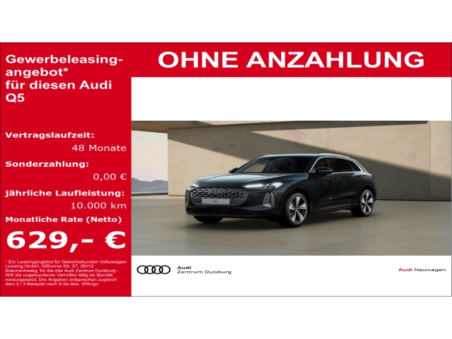 Q5 SUV TDI quattro 150 kW S tronic AHK-klappbar Leder Soundsystem Digitales Cockpit sofort verfügbar!
