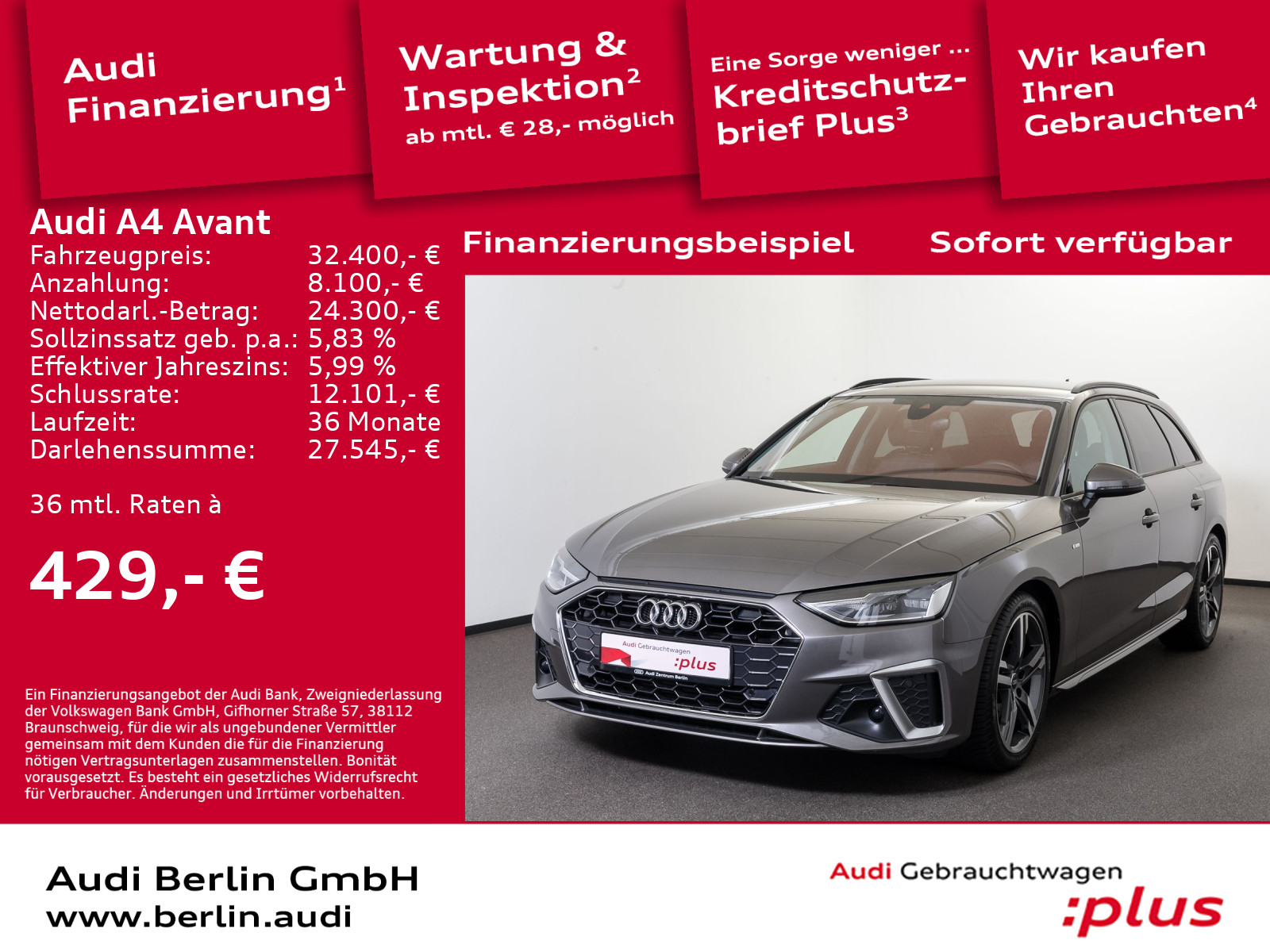 A4 Avant S line 35 TFSI S tr. PDC