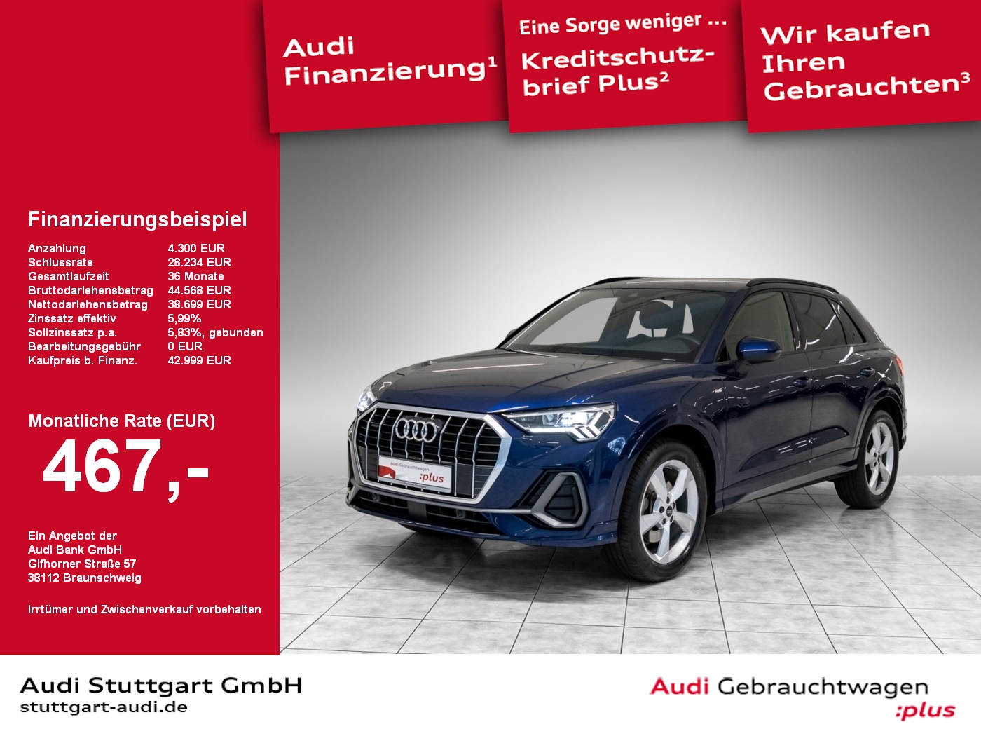 Audi Q3 S line 40 TFSI quattro