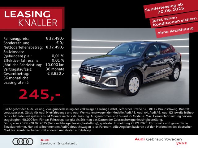 Q2 Advanced 35 TDI S tronic AHK SONOS GRA Keyles