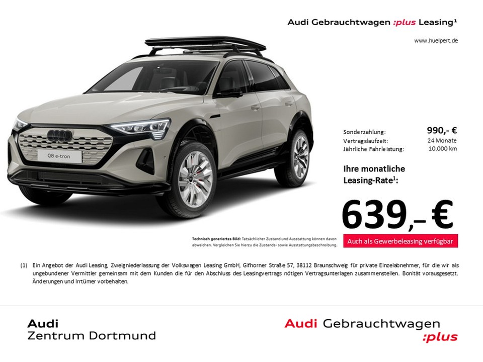 Q8 e-tron 55 quattro edition Dakar PANO B&O LM20