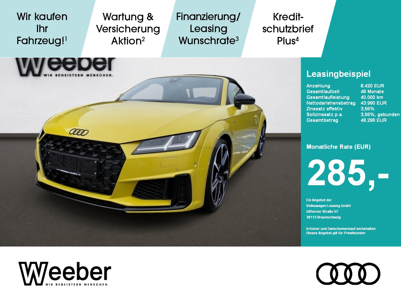 TT Roadster S-Line Black 20 LED LEDER NAVI 5J.GAR.
