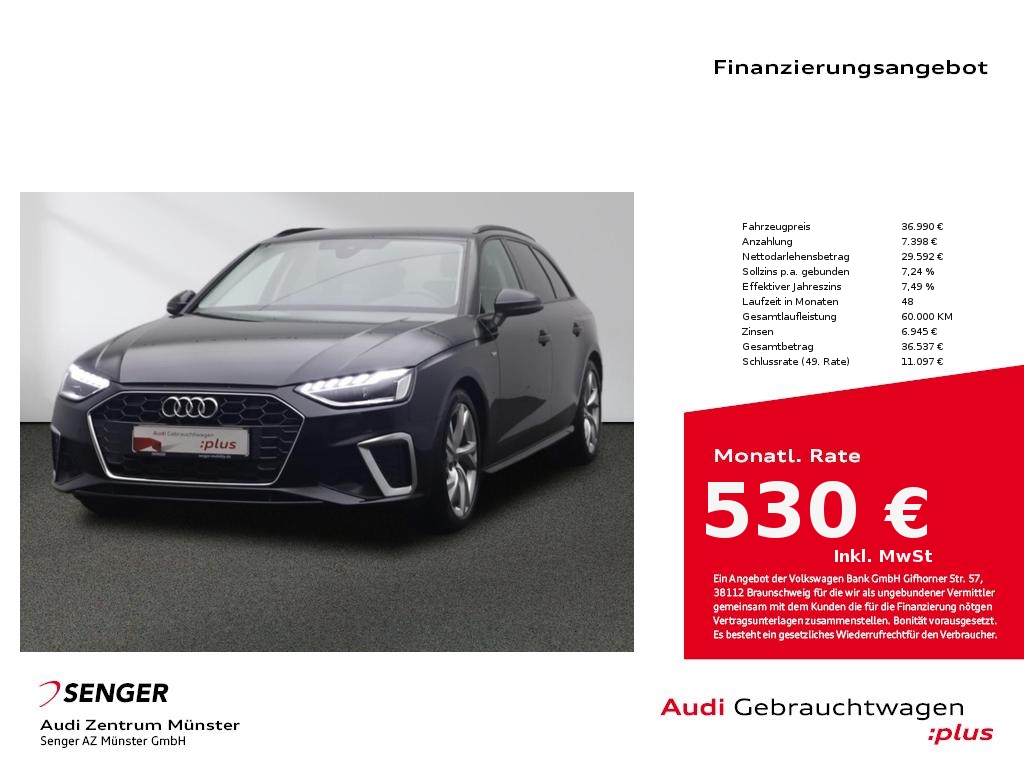 A4 Avant S line 35 TFSI S tronic MMI LED AHK 