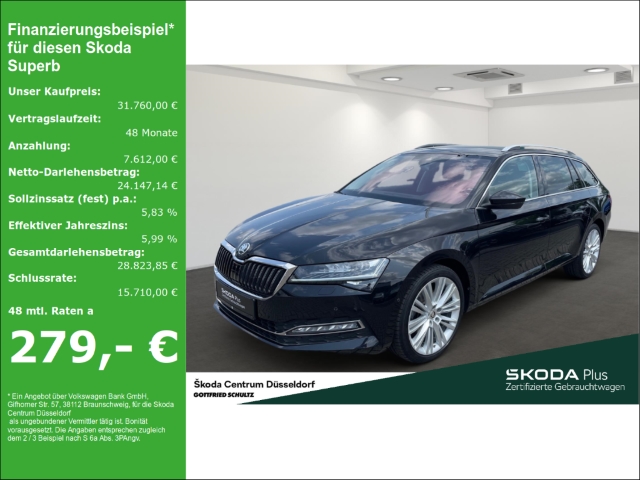 Superb Combi Style TDI DSG AHK Leder Fahrassistenz-Paket Business-Paket Columbus