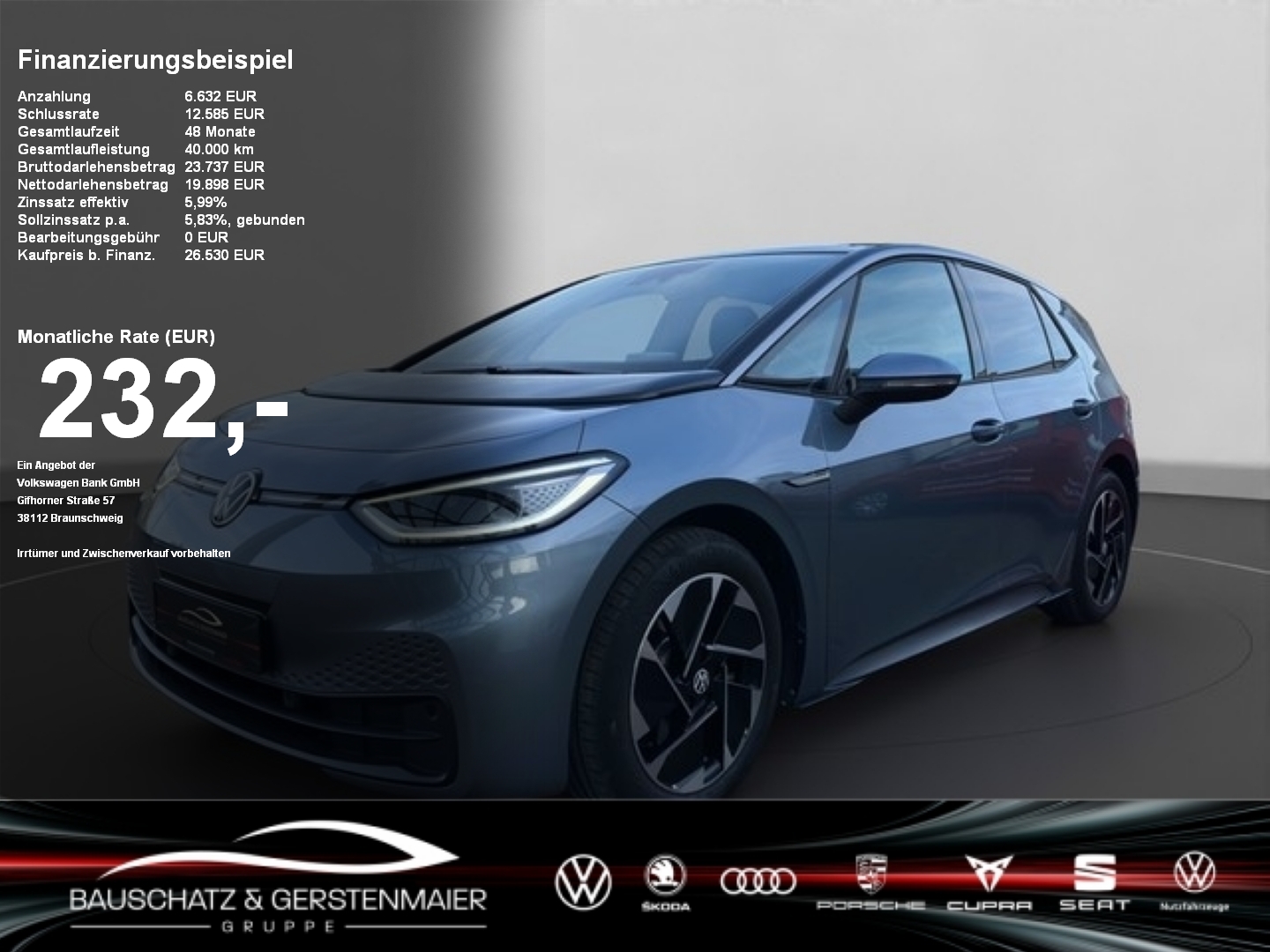 ID.3 Pro Performance 58 kWh 150 kW NAVI*MATRIX