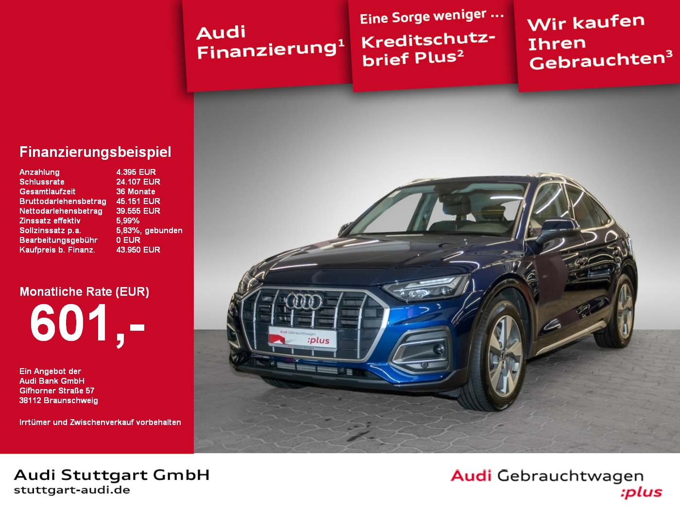 Audi Q5 Sportback 50 TFSI e qu advanced