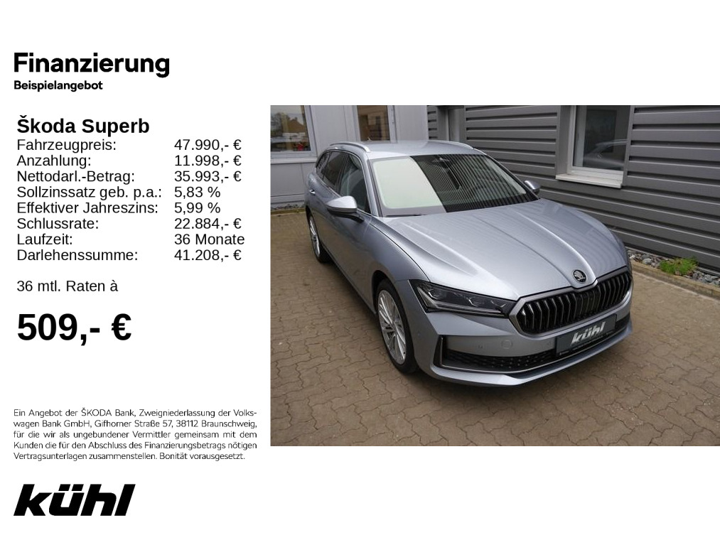 Skoda Superb 2.0 TDI Combi Selection