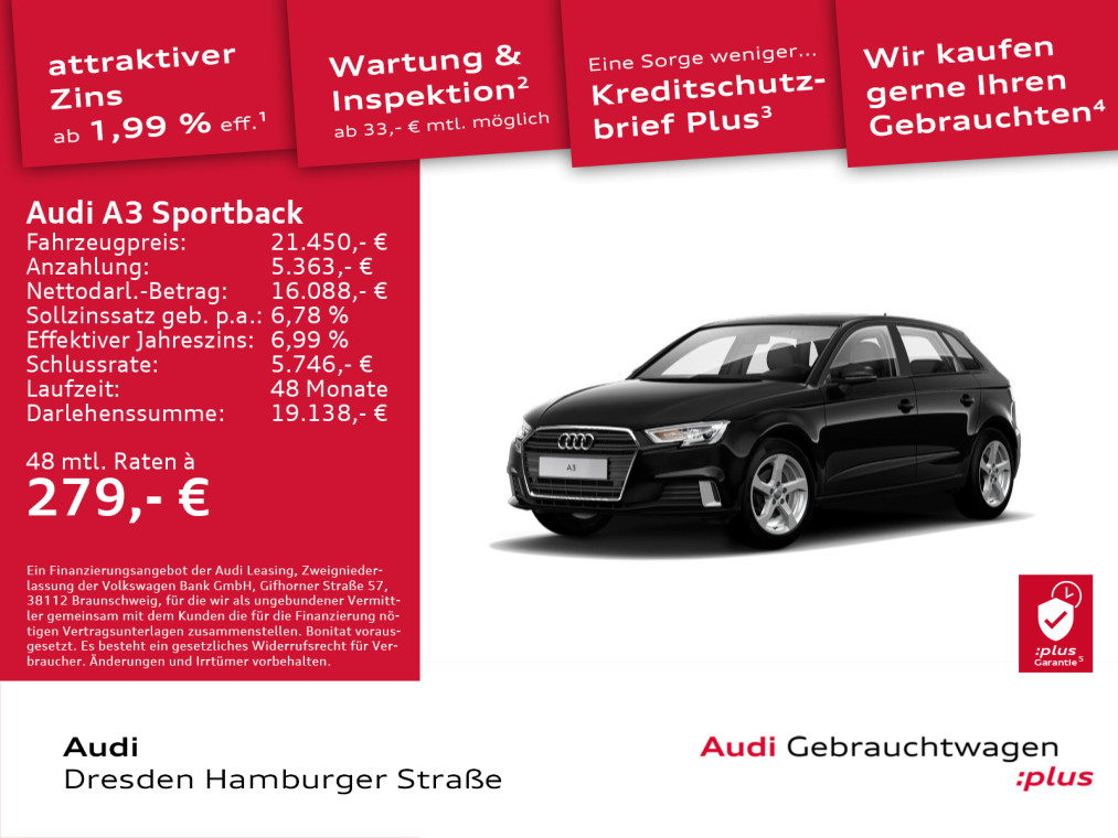 Audi A3 Sportback 35 TFSI Sport
