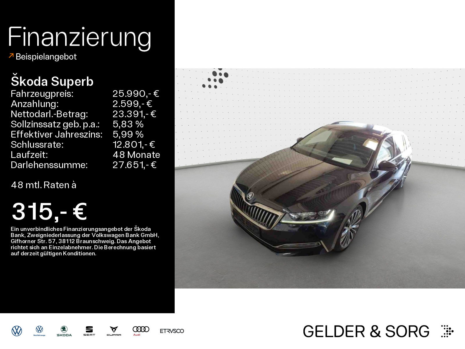Skoda Superb 2.0 TDI Combi Canton