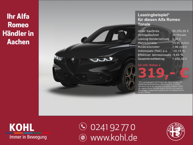 Tonale Ibrida Intensa 1.5 VGT Mild Hybrid 160PS Keyless