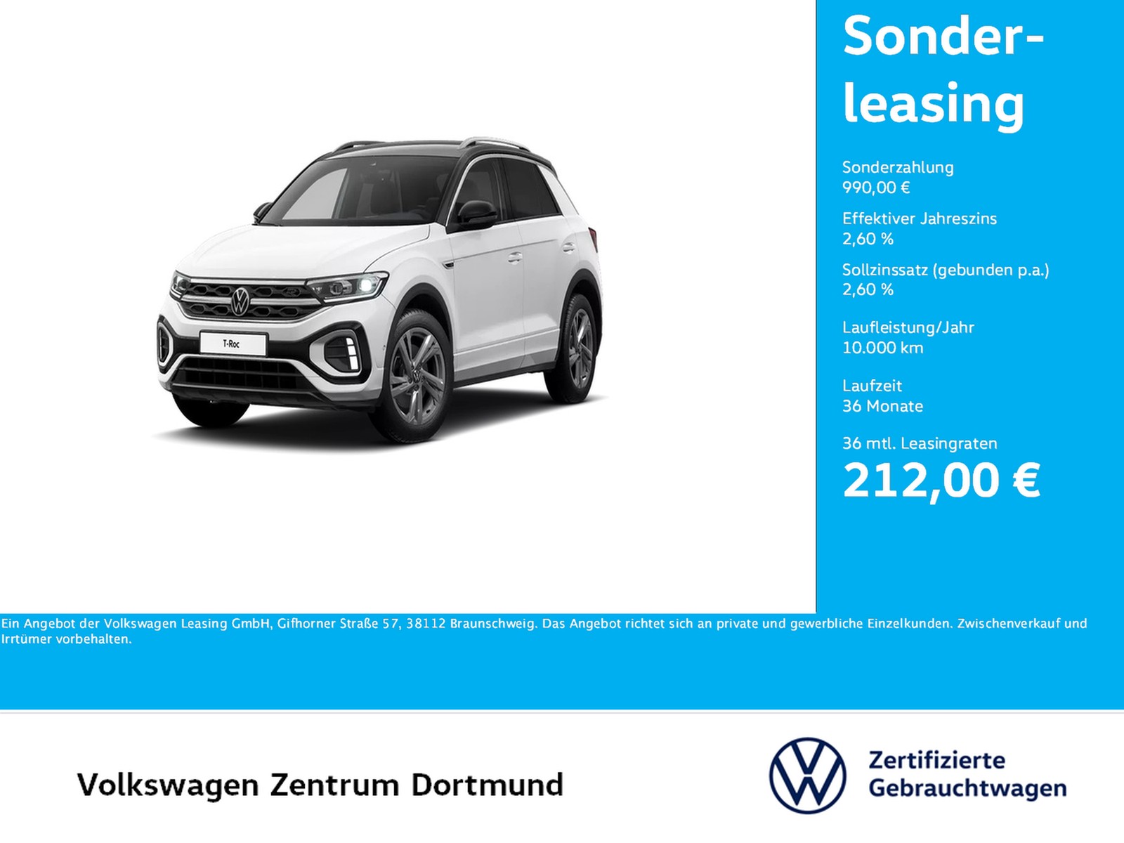 Volkswagen T-Roc 2.0 R-LINE LM17
