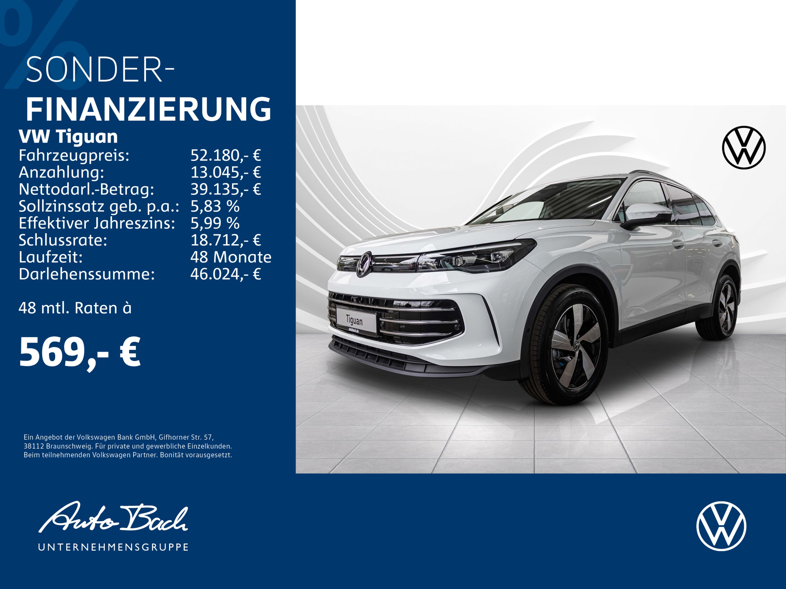 Tiguan Elegance 1,5 l eTSI OPF 110 kW (150 PS) 7-Gang-Doppelkupplungsgetriebe DSG
