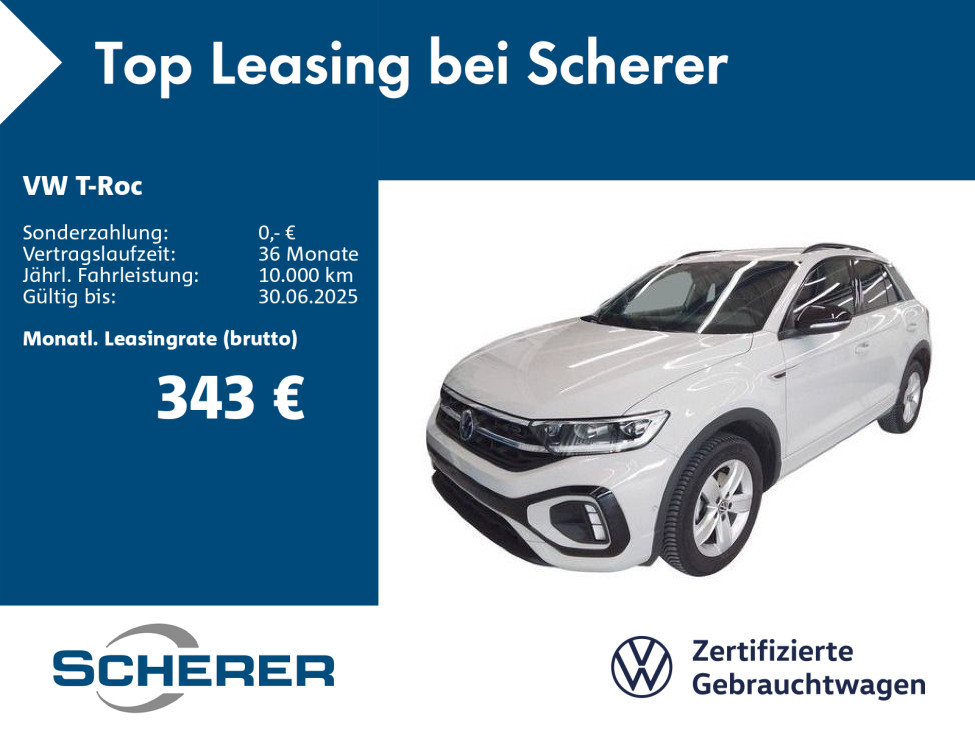 T-ROC R-Line 2.0 TDI, NAVI, AHK, RFK, STANDHZ, BLACKSTYLE, ACC, APP, DISCOVER PRO
