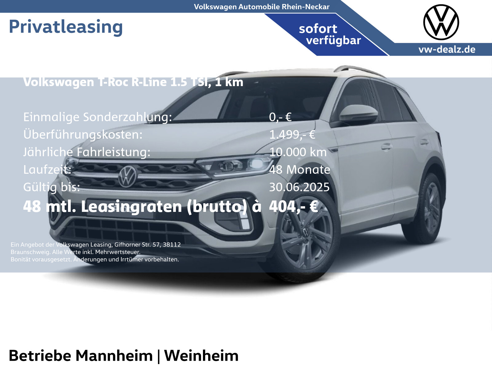 Volkswagen T-Roc 1.5 TSI R-Line OPF