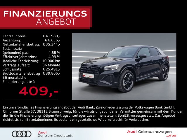 Q2 S line 35 TDI 2x MATRIX AHK KAM NAVI 18" Virt