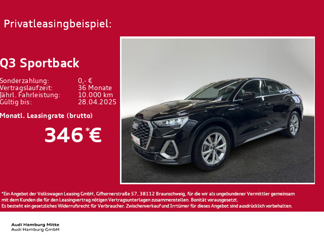 Q3 Sportback 35 TDI S line S tronic Navi Virtual Sitzhzg