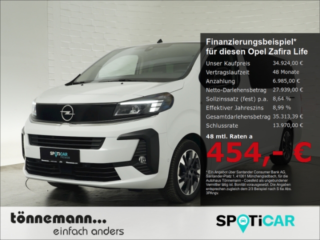 Zafira Life FACELIFT EDITION XL CDTI AT 9-SITZER+NAVI+SITZHEIZUNG+SCHIEBETÜREN+KEYLESS+PARKPILOT HI