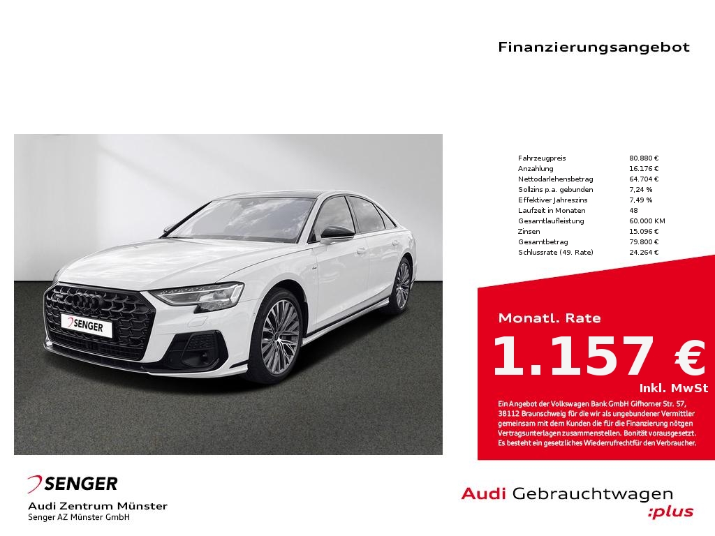 A8 50 TDI quattro S line Pano Massagesitz B&O