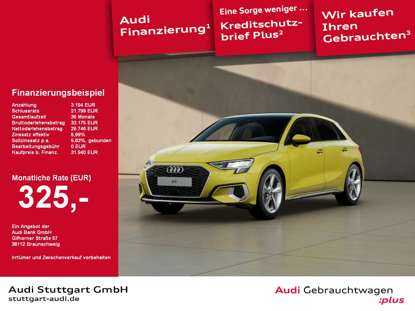 Audi A3 Sportback advanced 30 TFSI
