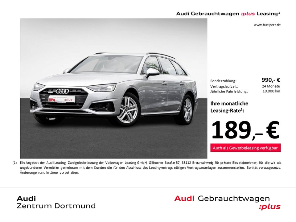Audi A4 Avant 40 quattro advanced BLACKPAK